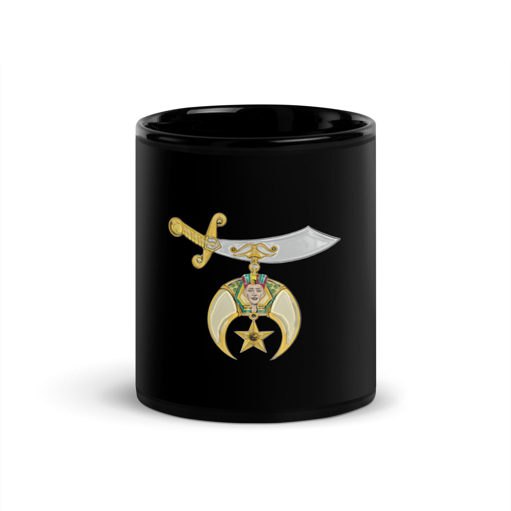 Black Glossy Shriner Mug - Image 10