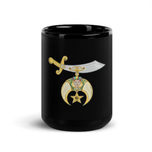 Black Glossy Shriner Mug