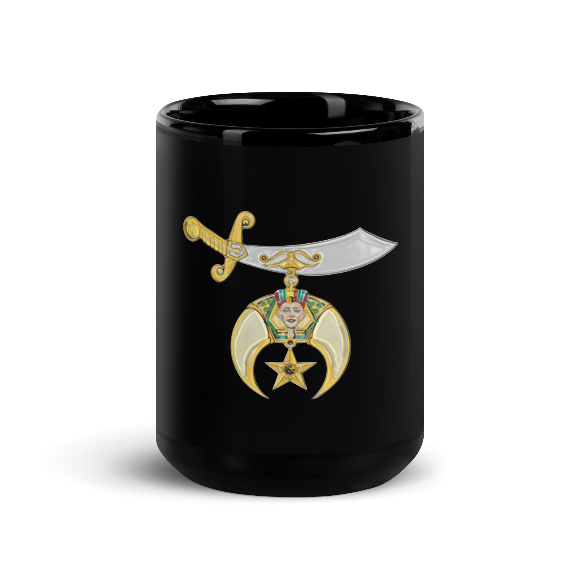 Black Glossy Shriner Mug